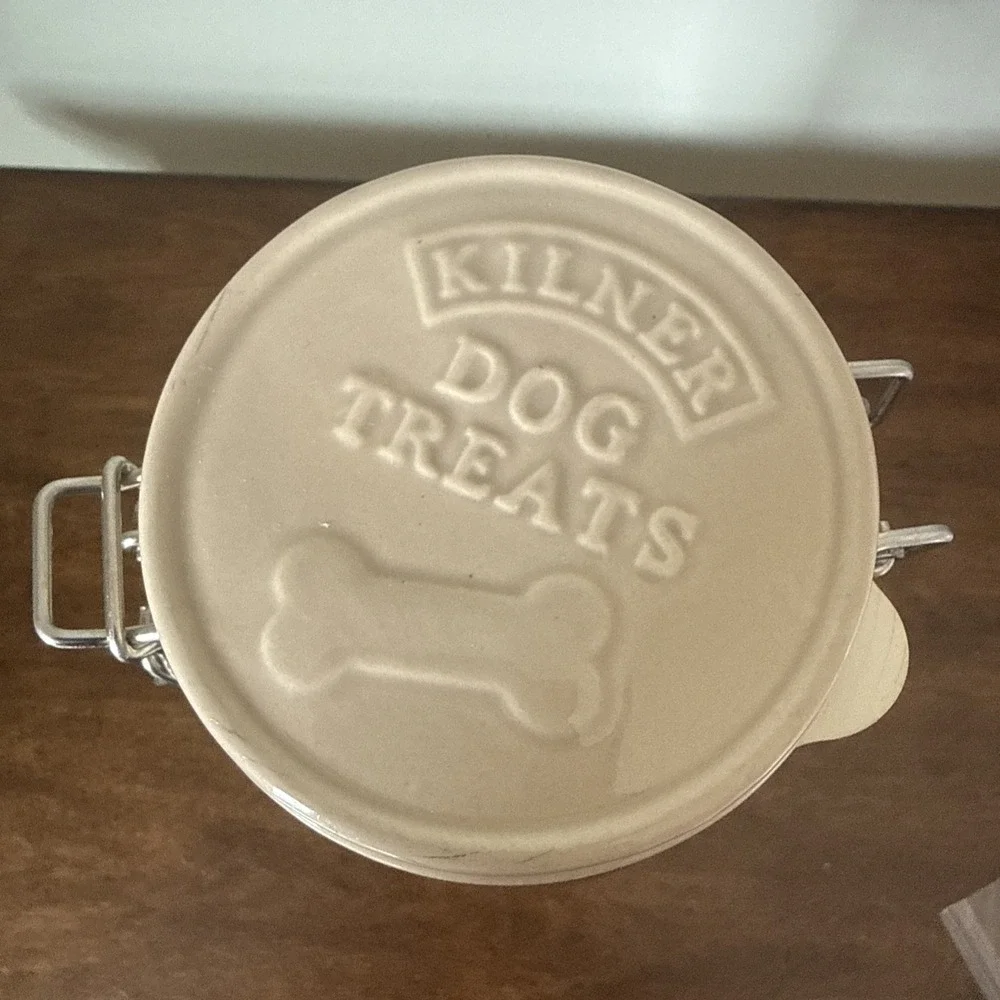 KILNER DOG TREAT SWING ROUND CLIP TOP GLASS JAR 3L WIRE SWING BAIL 11